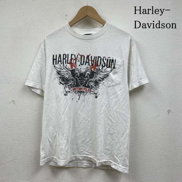ハーレーダビッドソン 90s 00s 半袖 Tシャツ モーター サイクル テキサス アーカンソー ウィスキー ロゴ メンズ 表記無し ISItems【USED】【古着】【中古】50139453