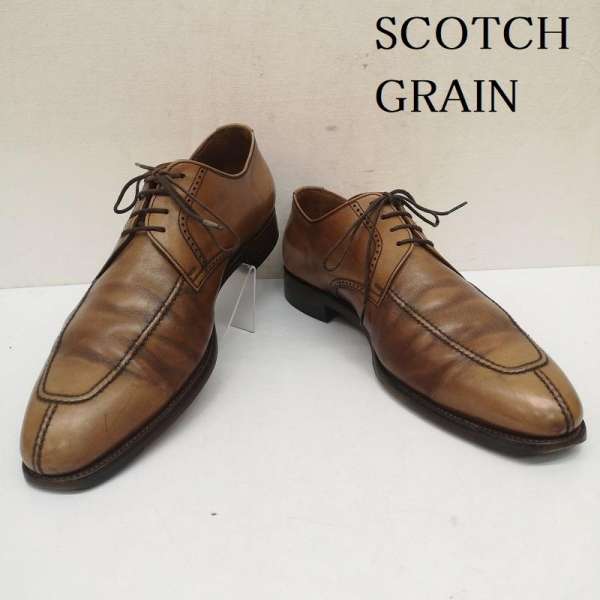 【美品】SCOTCH GRAIN スコッチグレイン　Uチップ（25.5）革靴　茶 809DBR（EEE） | スコッチグレイン｜SCOTCH GRAIN｜オフィシャル