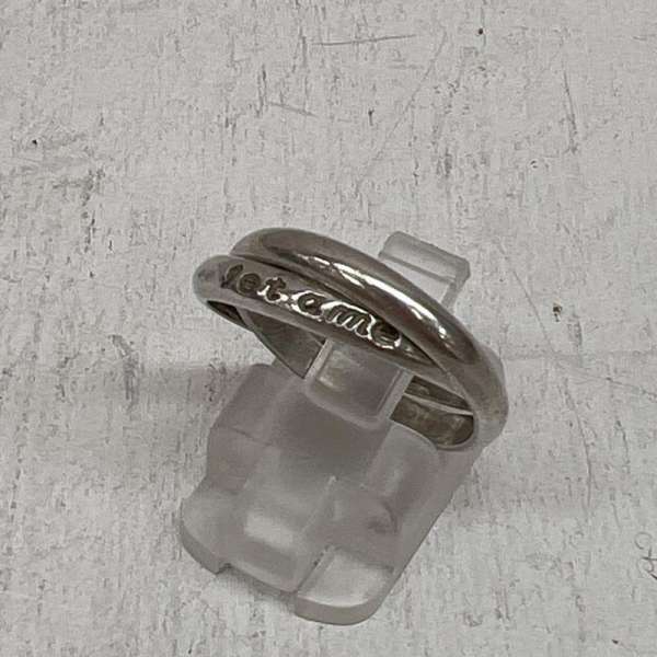 シルバー （925） KEISING ケイシング STERLING 2連 シルバーリング 14号 メンズ - ISItems【USED】【..