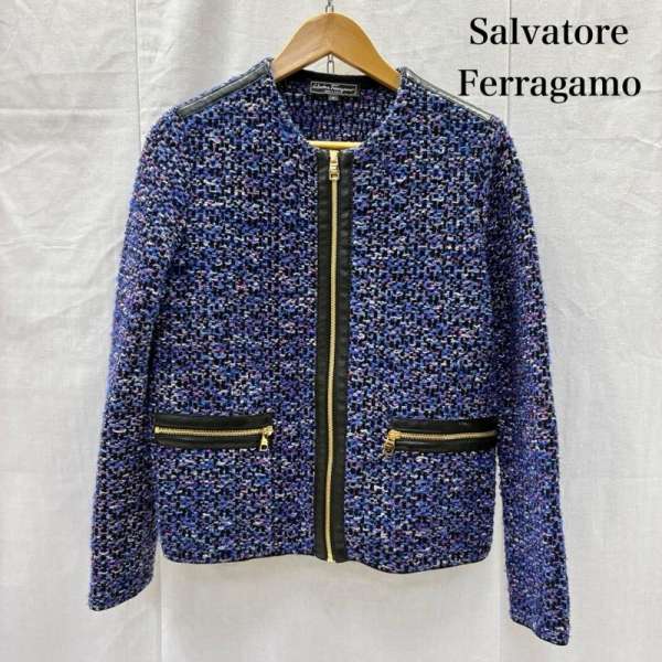 楽天市場】ツイード コート（ブランドフェラガモ）の通販