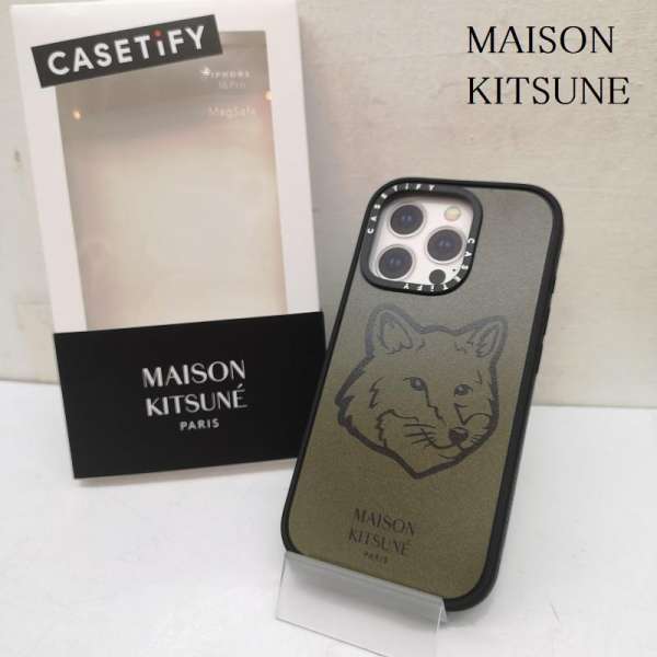 メゾンキツネ CASETiFY iPhone16 PRO ケース ボールド フォックスヘッド 表記無し【USED】【古着】【中古】50141438(4)
