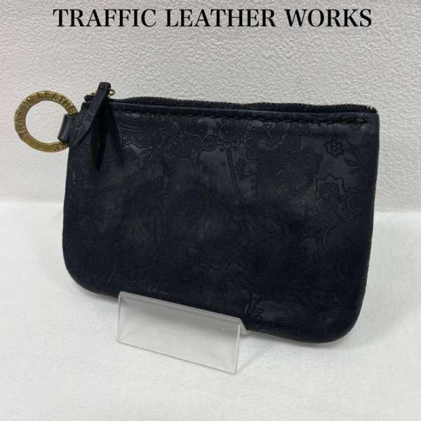 レザー TRAFFIC LEATHER WORKS トラフィック レザー カードケース コインケース ペイズリー 真鍮 メン..