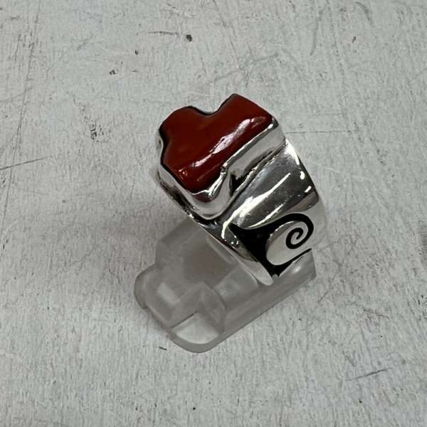 インディアンジュエリー SILVER シルバー 925 ホピ オーバーレイ ストーン リング 19号 メンズ - ISIte..