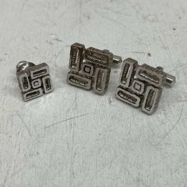 シルバー （925） SILVER シルバー 925 カフスボタン ピン セット メンズ - ISItems【USED】【古着】【..