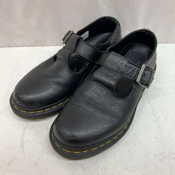 ドクターマーチン フラワーエンボス レザーシューズ ポリー レディース UK：5 ISItems【USED】【古着】..