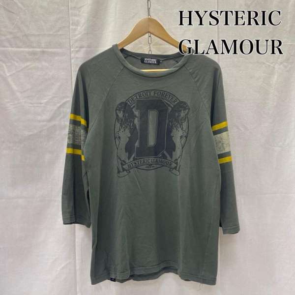 HYSTERIC GLAMOUR ラグランT 七分袖カットソー レッド HYSTERIC AGENT 七分袖Tシャツ（Tシャツ/カットソー）｜HYSTERIC