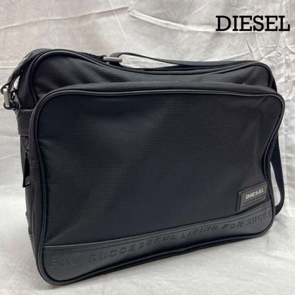 【DIESEL】レザー×ナイロン ショルダーバッグ ブラック 楽天市場】ナイロン ショルダーバッグ（ブランドディーゼル