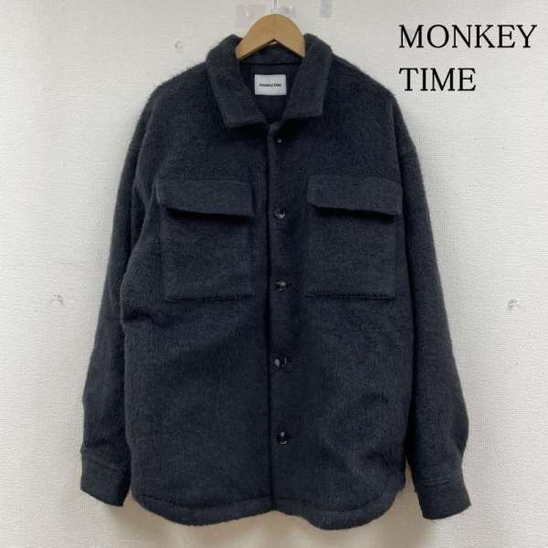 モンキータイム NY/PE/W SHAGGY CPO JACKET シャツジャケット 8325-699-1068 メンズ L【USED】【古着】【中古】50142856