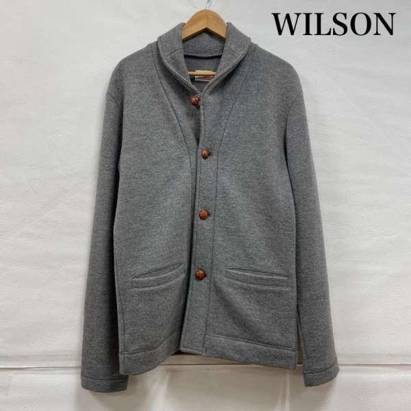 ウィルソン ショールカラー くるみボタン カーディガン メンズ 40 ISItems【USED】【古着】【中古】501..