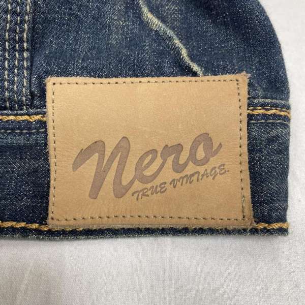 古着 NERO ネロ ダメージデニム ジャケット Gジャン ジージャン ジャンパー ボタン 大きめ メンズ L【USED】【古着】【中古】50143252