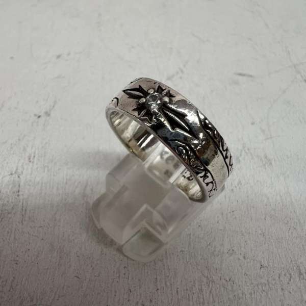 シルバー （925） CODE.Z silver925 ジルコニア付きリング 19号 メンズ - ISItems【USED】【古着】【中..