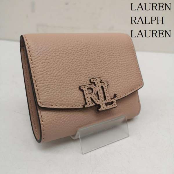 ローレンラルフローレン ペブルド Cameryn スモール フラップ 3つ折財布 レディース - ISItems【USED】..