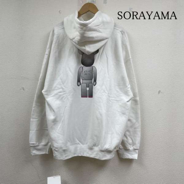 古着 SORAYAMA 空山基 2G ベアブリック パーカー 裏起毛 シルバーベア フーディー プルオーバー 194-75216 メンズ XL ISItems【USED】【古着】【中古】50143536