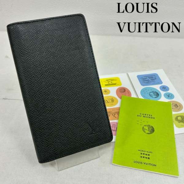 ルイヴィトン アジェンダ ポッシュ タイガ レザー 手帳 カバー 札入れ カードケース R20425 メンズ - I..