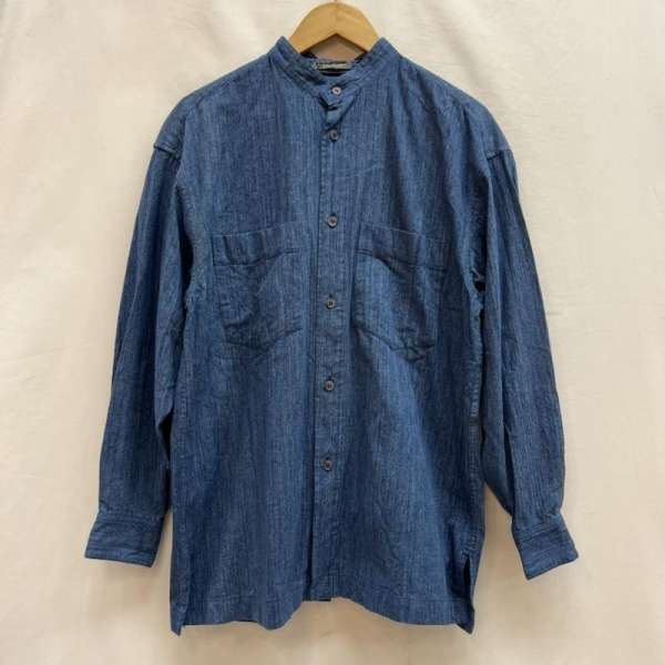 イッセイミヤケメン 80s 筆タグ バンドカラーシャツ アーカイブ ビンテージ メンズ S ISItems【USED】..