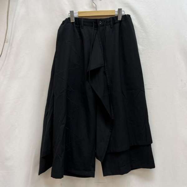 ヨウジヤマモト サルエルパンツ 3 送料無料！ yohji yamamoto - pour homme カバーサルエル / HD-P34-100