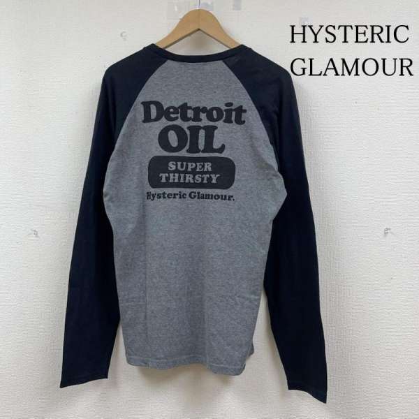 1【即完売モデル】ヒステリックグラマー☆ビッグロゴ ヒスガール ロンT☆224 HYSTERIC GLAMOUR ヒステリックグラマー 23AW 02233CL02 VIXEN