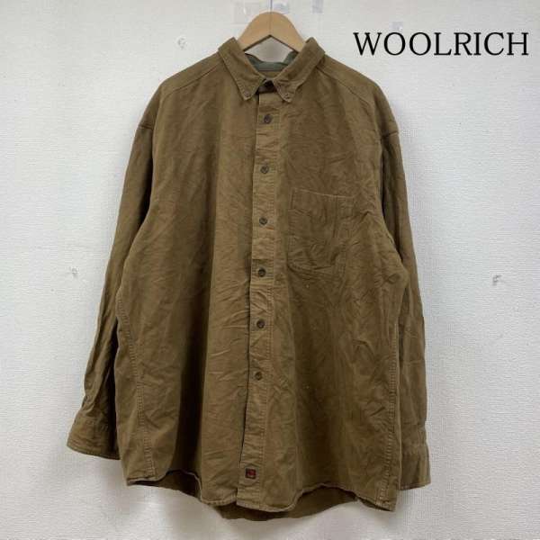 ウールリッチ 長袖 ボタンダウン Shirt ロングスリーブ 胸ポケット ボタン バックスキン エルボーパッ..