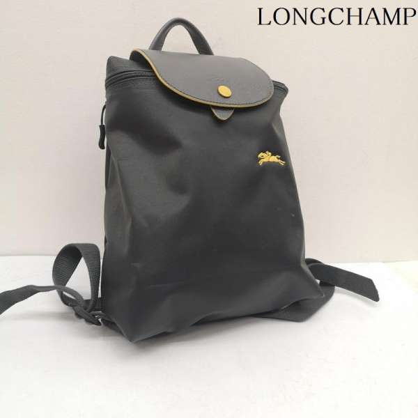 ロンシャン ル プリアージュ バックパック レザー ナイロン リュック Le Pliage レディース -【USED】【古着】【中古】50144533