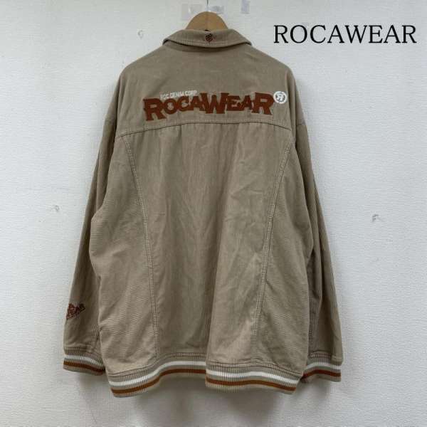 ROCAWEAR デニムジャケット 刺繍 オーバーサイズ B系 3XL ROCAWEAR ロカウェア デニムジャケット 刺繍 ロゴ 2XL - メルカリ