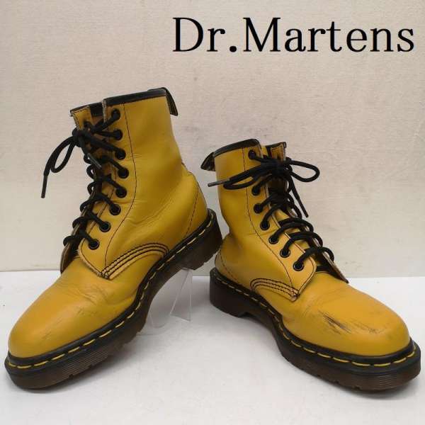 ドクターマーチン 8ホール レースアップ ブーツ イングランド製 レディース 23.0cm ISItems【USED】【古着】【中古】50144952