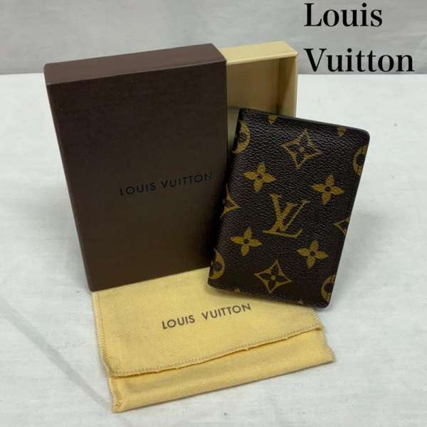 ルイヴィトン モノグラム オーガナイザー ドゥ ポッシュ M61732 二つ折り カード パス ケース 名刺入れ..