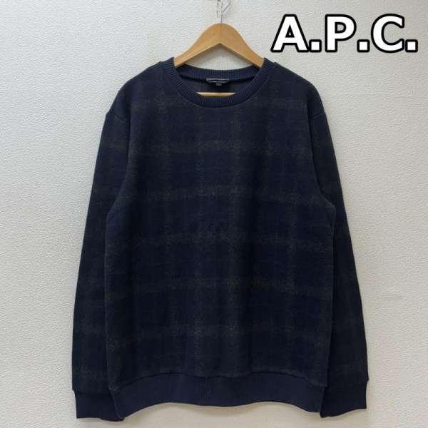 アーペーセー チェック プルオーバー トレーナー ウール ポリエステル 24226-1-94491 メンズ L ISItems..