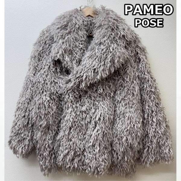パメオポーズ 24AW AMY COAT 裏ボア フリース ファー ジャケット コート 2324600002 レディース FREE ISItems【USED】【古着】【中古】50145563
