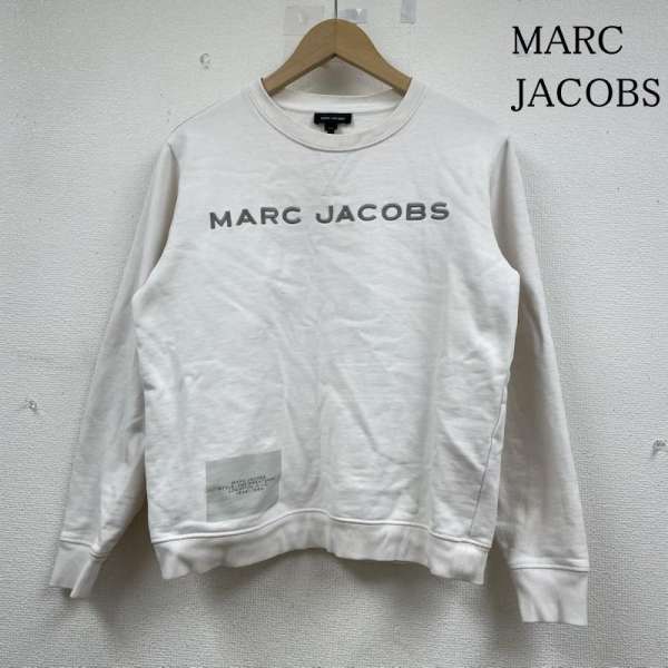 マークジェイコブス 長袖 トレーナー スウェット プルオーバー クルーネック フロントロゴ 刺繍 プリン..