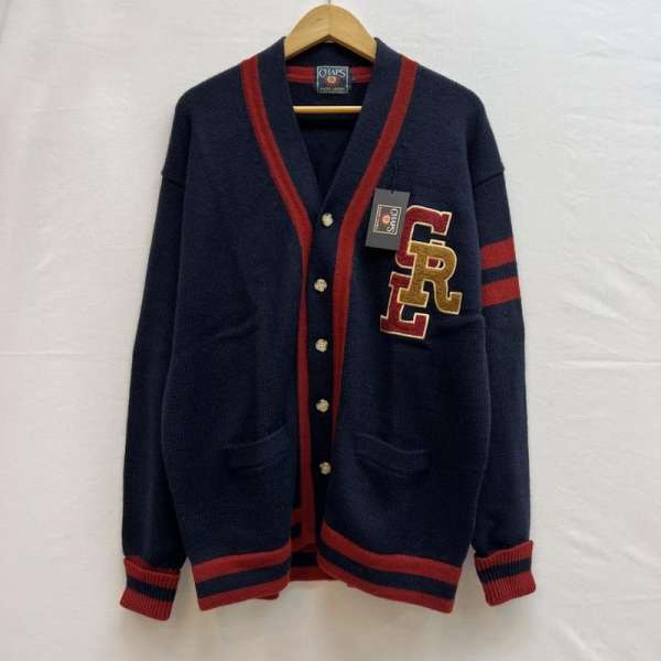 チャップスラルフローレン 80s デッドストック ウール ニット カーディガン ビンテージ メンズ L ISIte..
