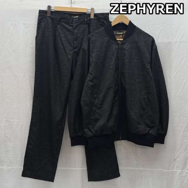 ゼファレン ロットングラフティー 25th ボンバージャケット MA-1 スラックス セットアップ ペイズリー ..