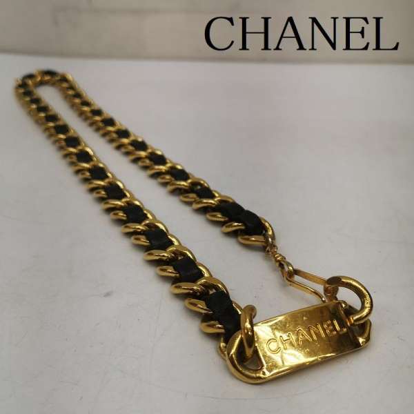 シャネル プレート メタル GP チェーン レザー ベルト レディース - ISItems【USED】【古着】【中古】5..