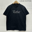 ルイヴィトン 25SS フロント ロゴ ビーズデザイン クルーネック Tシャツ RM252M JUV HTY93W メンズ M ISItems【USED】【古着...
