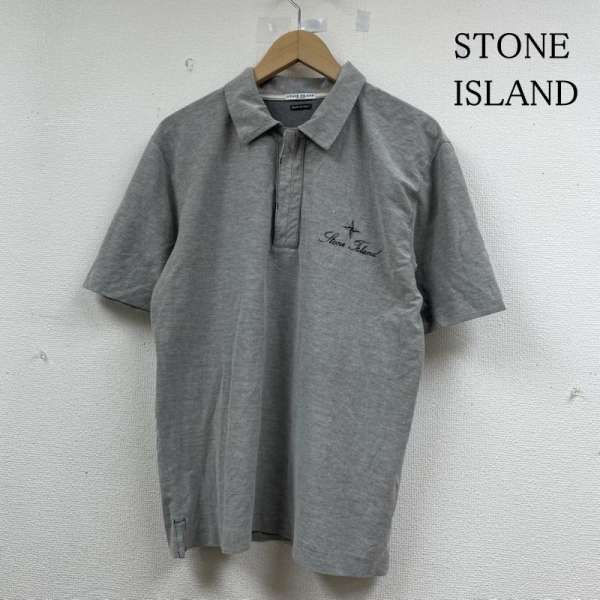ストーンアイランド 半袖 ポロシャツ コンパスロゴ 刺繍 ワンポイント ボタン ショートスリーブ メンズ..