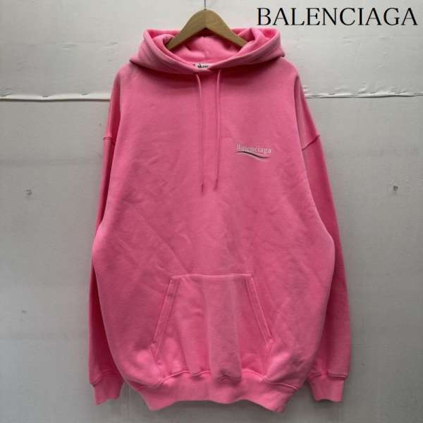 バレンシアガ 20AW キャンペーン ロゴ プリント パーカー 578135 TJUV04 5713 メンズ XS ISItems【USED..