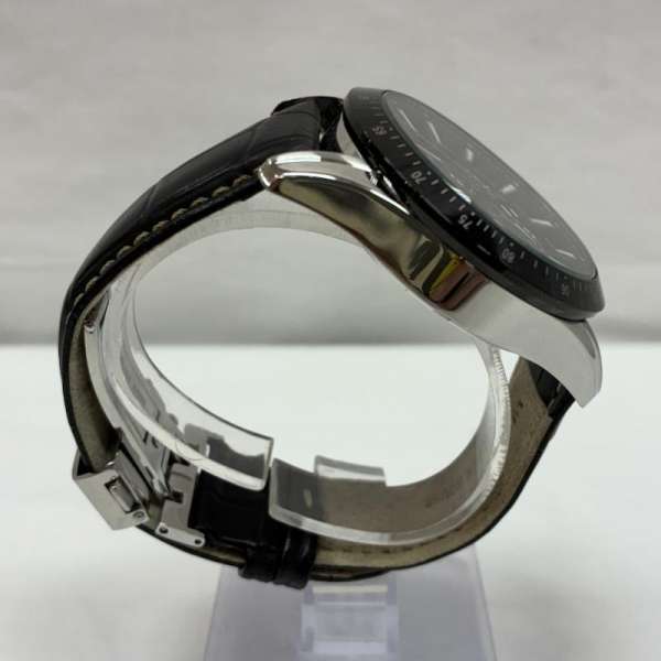 古着 THE CLOCK HOUSE クロックハウス MBC1003 クロノグラフ ソーラー クォーツ レザー 型押し メンズ - ISItems【USED】【古着】【中古】50146383