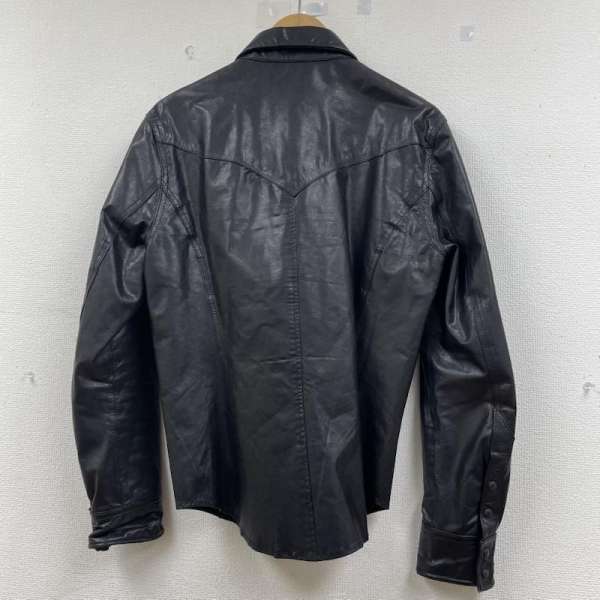 古着 Dean McQueen ゴートレザー ジャケット 本革 リアルレザー スナップボタン 無地 メンズ 3 ISItems【USED】【古着】【中古】50146504