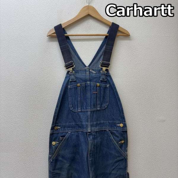 カーハート R08 DNM デニム オーバーオール つなぎ ゴムストラップ メキシコ製 メンズ - ISItems【USED..
