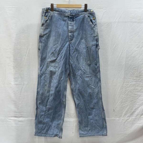 リー 日本製 デニム オーバーオール ワーク つなぎ ライトインディゴ 0254 メンズ - ISItems【USED】【古着】【中古】50147405