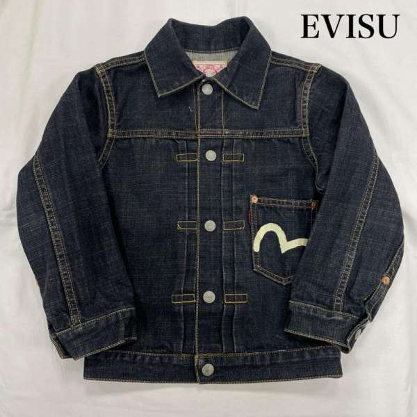 エヴィス ジーンズ デニム ジャケット ジュニア キッズ カモメ プリント サイズ3 ボーイズ 3 ISItems【..
