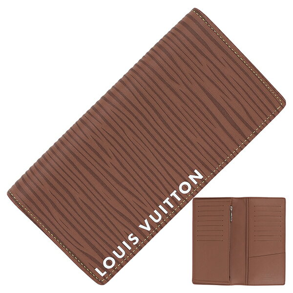 ルイヴィトン 長財布 ポルトフォイユ ブラザ NM エピ XL レザー ブラウン ホワイト ルイヴィトン 二つ折り財布 LOUIS VUITTON ルイヴィトン 財布 メンズ 二つ折り長財布 スリム 本革 フラップ LVロゴ ブランド プレゼント 新品