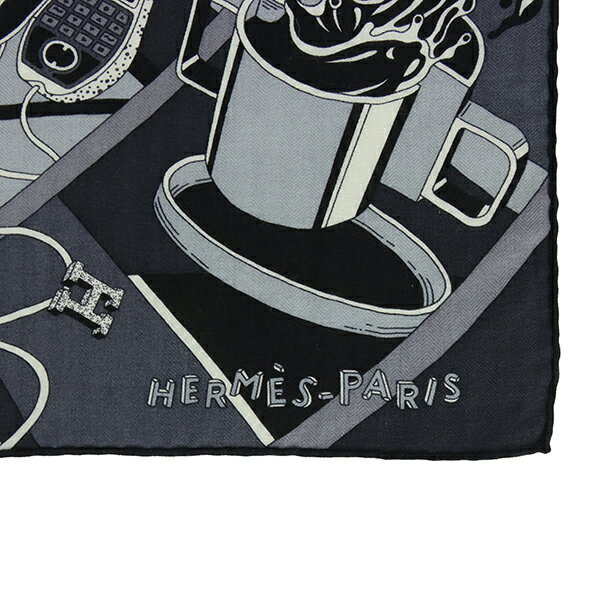 【5%OFF】 エルメス スカーフ カレH 100 フォーブル オブ ドリームズ カシミヤ シルク ストール アントラシト ブラック グレー HERMES エルメス カレ100 ホース 馬 動物 小物 大判 正方形 カシシル ショール 羽織り 膝掛