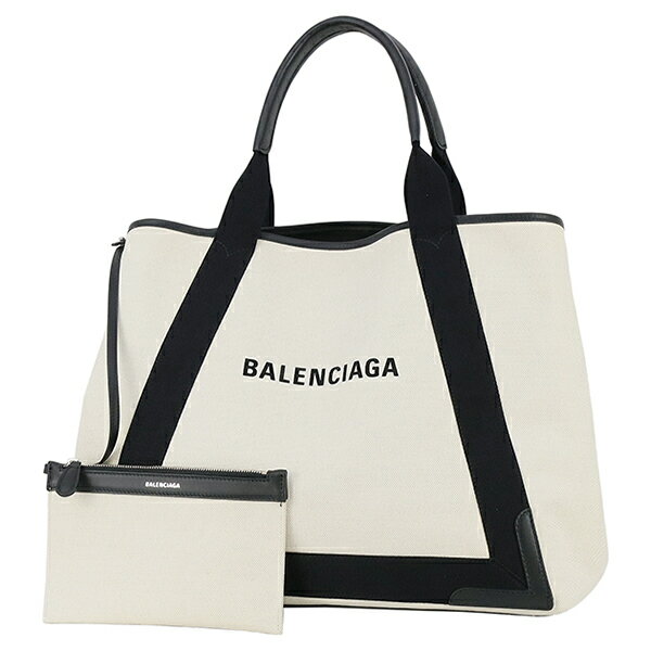  バレンシアガ ショルダーバッグ ネイビー カバス Mサイズ コットン キャンバス レザー バレンシアガ ハンドバッグ BALENCIAGA バレンシアガ ナチュラル ブラック トートバッグ 鞄 バッグ レディース メンズ ハンドバック HANDBAG BAG ブランド 未使用品