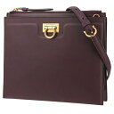 【5%OFF】 フェラガモ ショルダーバッグ ガンチーニ カーフレザー ワインレッド ゴールド金具 フェラガモ チェーンバッグ Salvatore Ferragamo フェラガモ ミニバッグ レディース ボルドー 2WAYバッグ クラッチバッグ スクエア 四角 斜めがけ バック ブランド 母の日