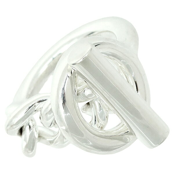 【10%OFF】 エルメス 指輪 クロワゼット GM リング #54 / 約14号 SV925 シルバー エルメス シルバーリ..