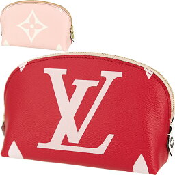 ルイヴィトン ルイヴィトン 化粧ポーチ ポシェット コスメティック ジャイアント モノグラム ルージュ LOUIS VUITTON ルイ・ヴィトン ビトン ルイヴィトン ポーチ レディース ファスナー ミニポーチ 本革 コスメポーチ 化粧品入れ 小物入れ バッグインバッグ ブランド プレゼント 未使用品