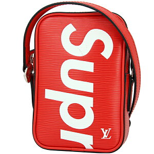 ルイヴィトン シュプリーム ショルダーバッグ ダヌーブPPM エピ レザー レッド 赤 ポシェット ポーチ LOUIS VUITTON ルイ・ヴィトン SUPREME メンズ レディース 斜めがけショルダーバッグ 本革 クロスボディバッグ バック BAG ブランド コラボ 限定 新品同様 美品 中古