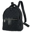 【美品】 シャネル リュックサック コココクーン ナイロン レザー ブラック 黒 マトラッセ キルティング CHANEL シャネル バックパック レディース シ...