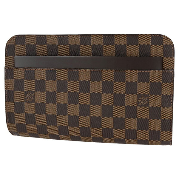 【5%OFF】 ルイヴィトン セカンドバッグ サンルイ ダミエ ブラウン レザー ルイヴィトン クラッチバッグ LOUIS VUITTON ルイ・ヴィトン ビトン メンズ ポーチ ポシェット ハンドバッグ バック ブランド