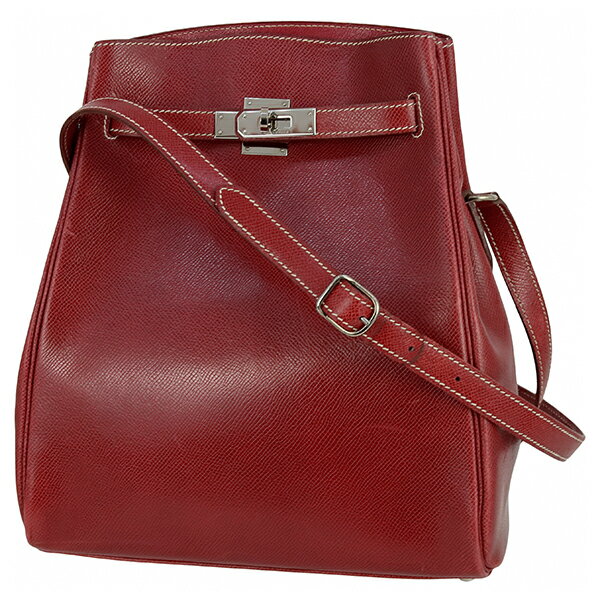 【ヴィンテージ】 エルメス ケリースポーツ MM 内縫い リセ ルージュアッシュ シルバー金具 エルメス ショルダーバッグ HERMES エルメス ヴィンテージバッグ レディース ケリーバッグ レザー 本革 クロスボディバッグ バック BAG ブランド 中古